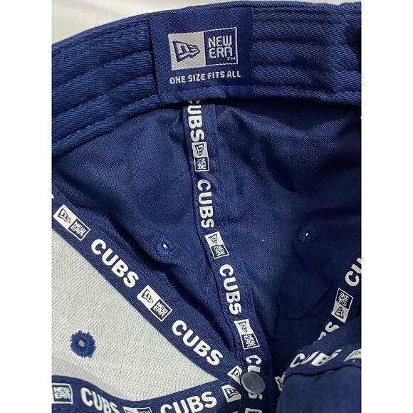 New Era Chicago Cubs Baseball Cap Blue Multi Logo Embroidery Adjustable - Picture 4 of 8